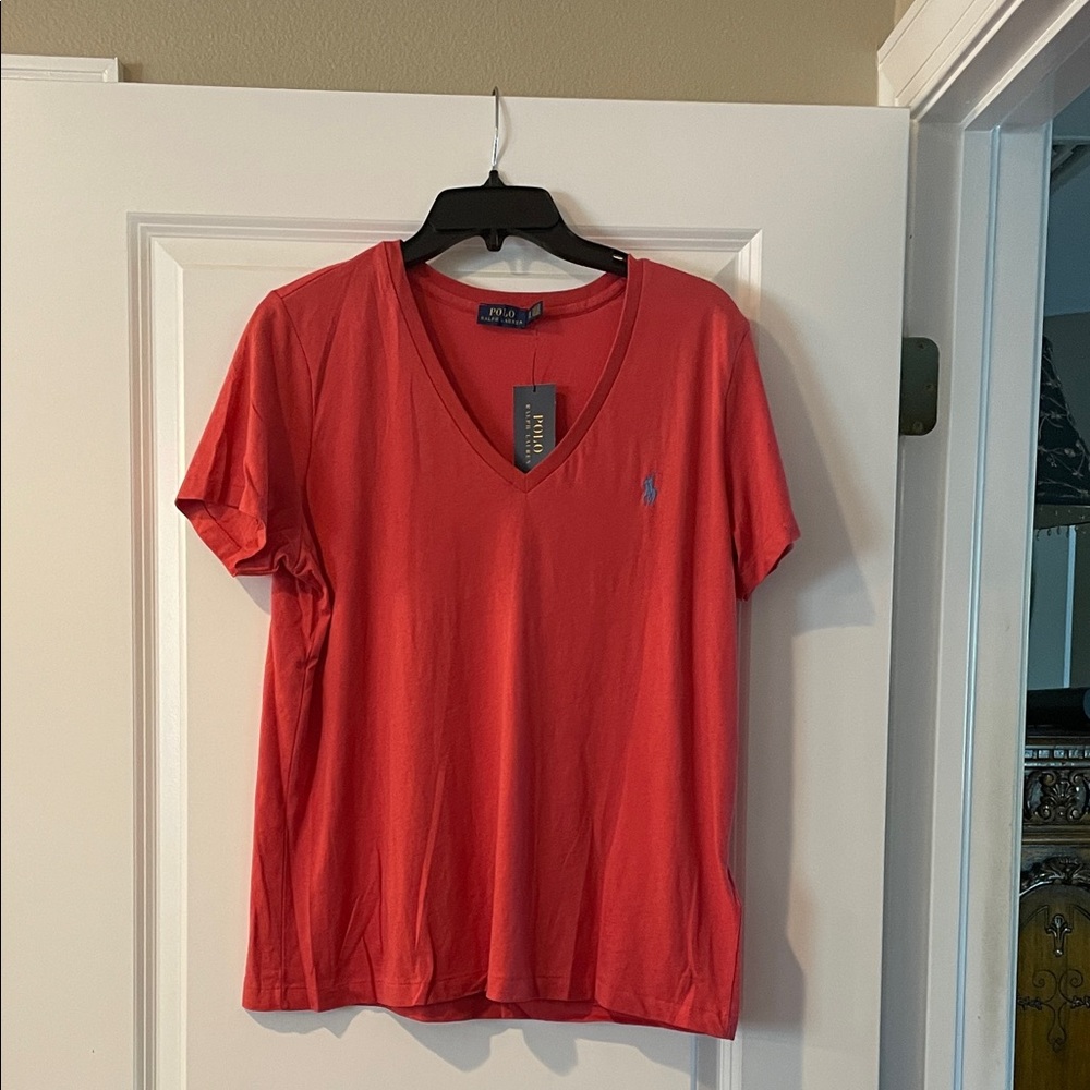 Polo Ralph Lauren Coral V-Neck Tee